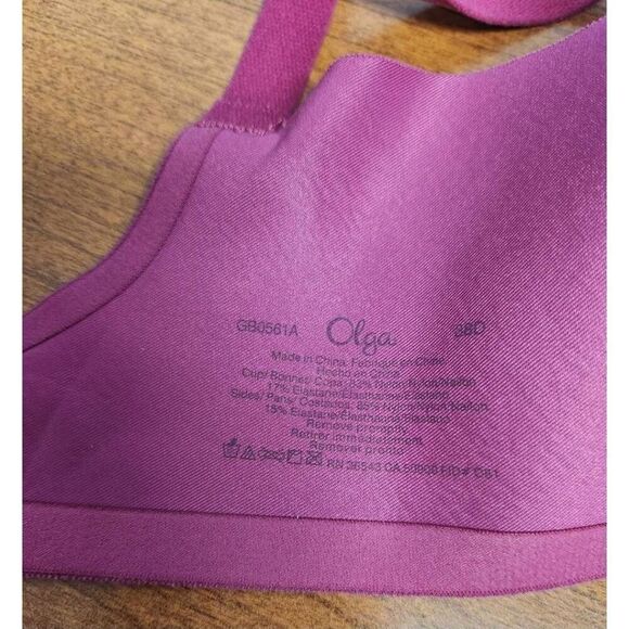 Olga & Adore Me SET OF 2 38D: 1-Olga red/pink underwire bra. 1-Adore Me Lightly - Picture 6 of 13